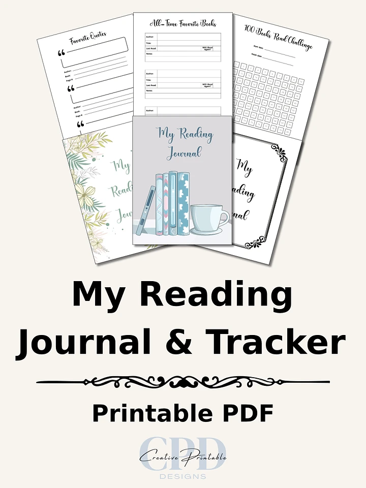 Printable Reading Journal product image (1)