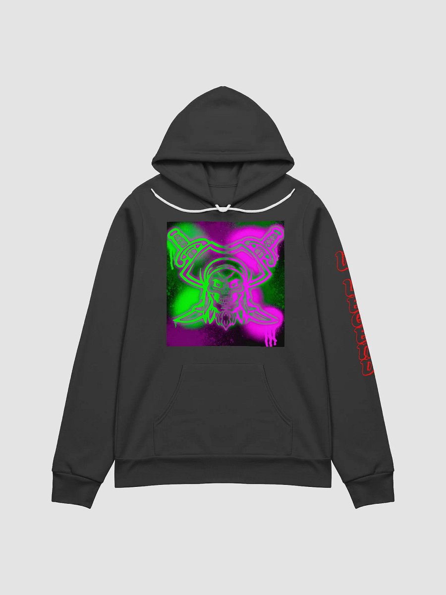 neon rave hoodie with u legend on the arm product image (1)