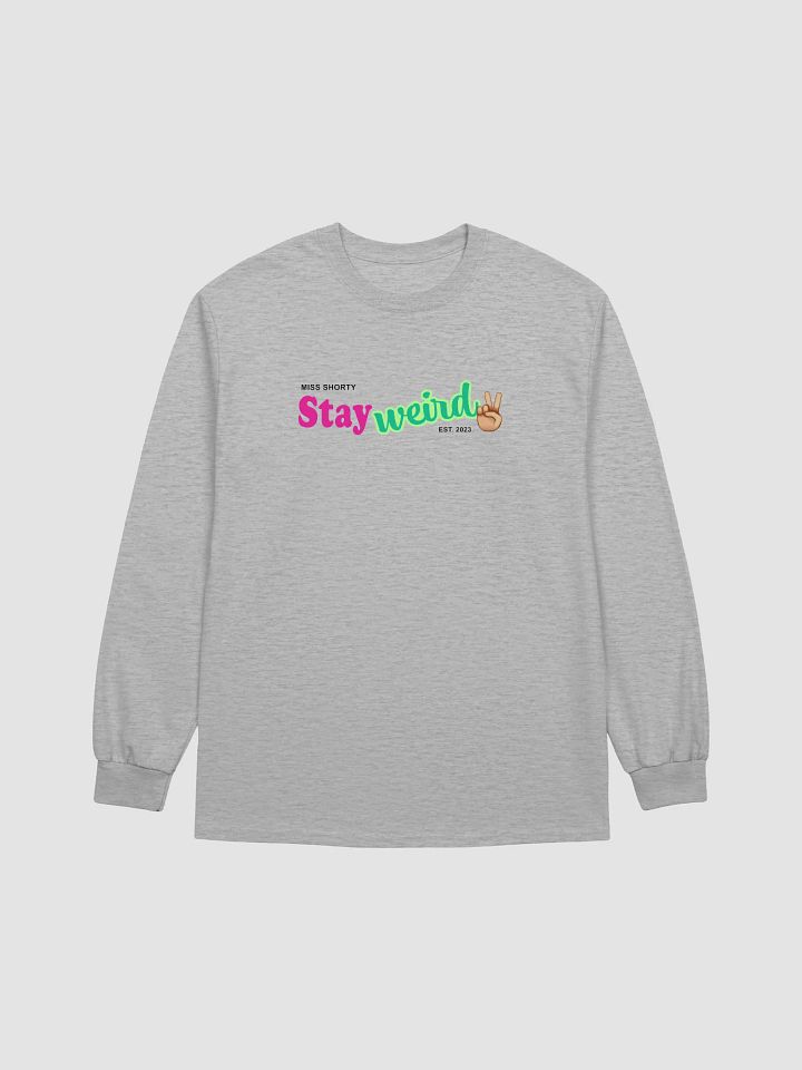 Stay Weird with a Peace Sign Light Shirt -- Unisex, please check sizing chart product image (2)