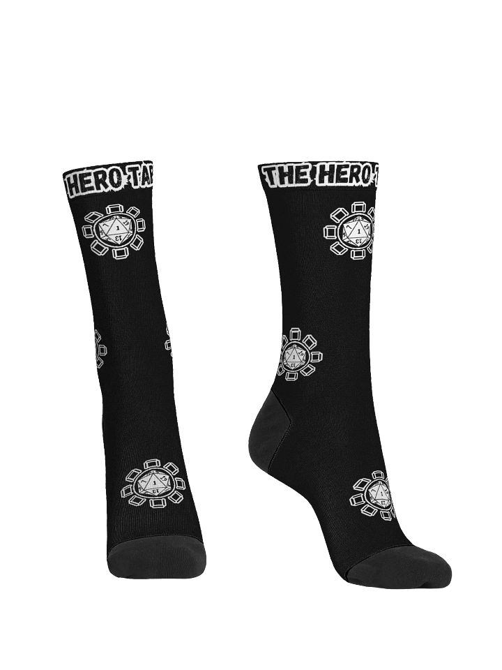 Black Eco Friendly "Hero Table" Crew Socks product image (1)