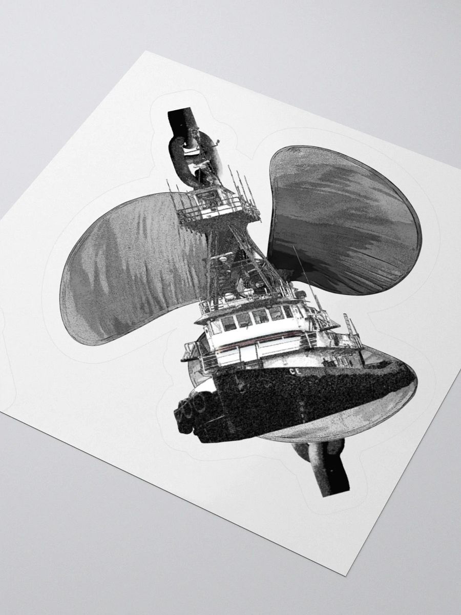 Three blade prop Cain Tug CE Kiss Cut Stickers product image (10)
