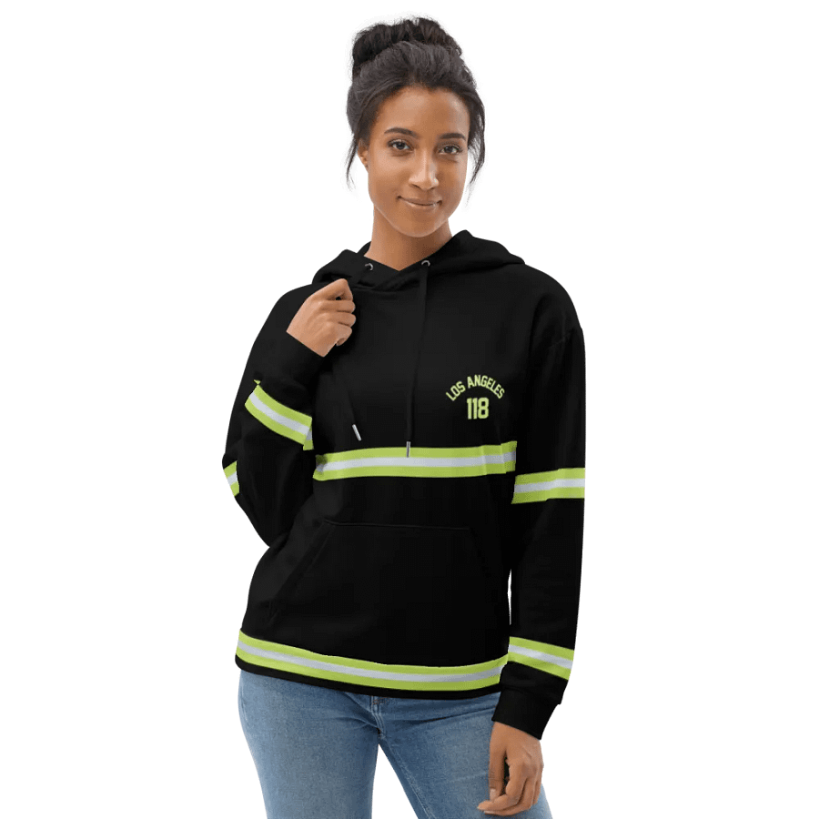 Firefighter Mr. April • All-Over Print Hoodie product image (4)