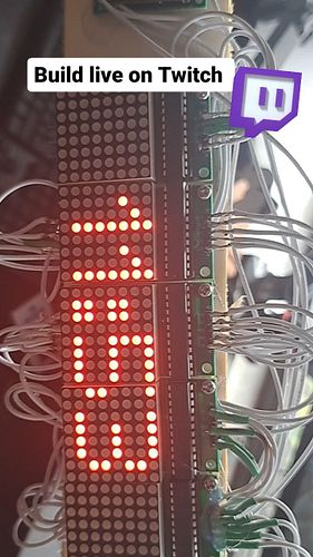 Dieses 8×8 Dot Matrix Display wurde in mehreren streams Gebaut. Es besteht aus  5 von den 8×8 Dot Matrixen , einem Nodemcu Es...