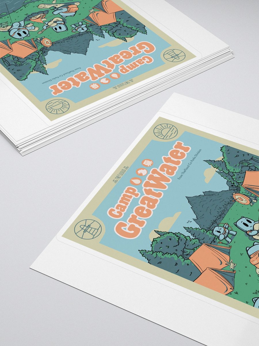 Camp GreatWater Poster Sticker 5 inch product image (4)