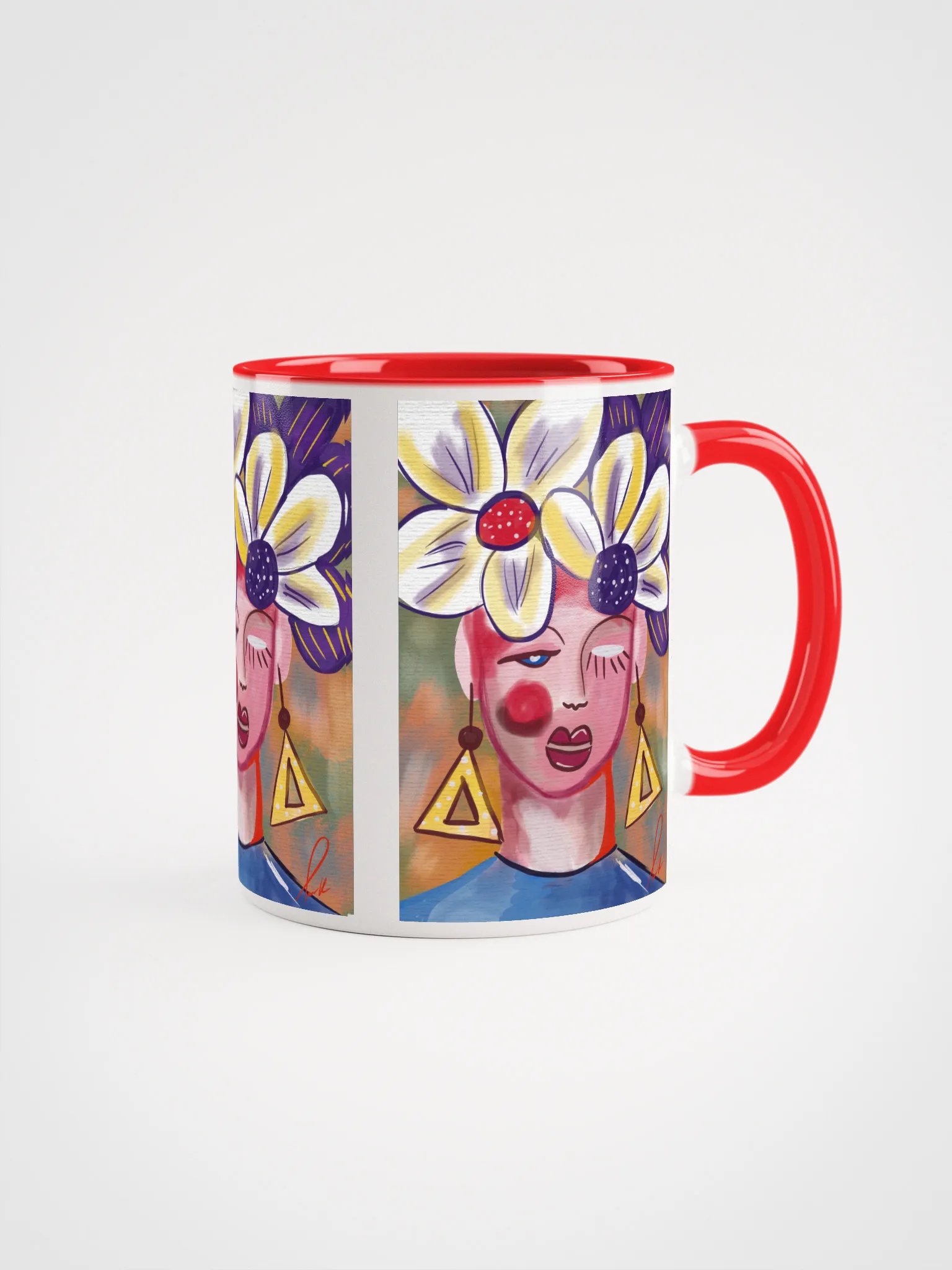 Blossom Mug in Red product image (1)