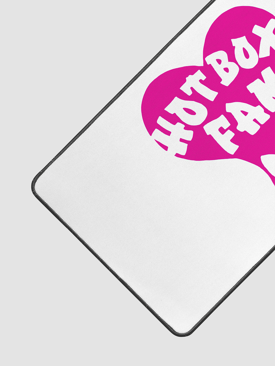 HOT BOX FAM HOT PINK TRANSPARENT LOGO ON DESK MAT product image (3)