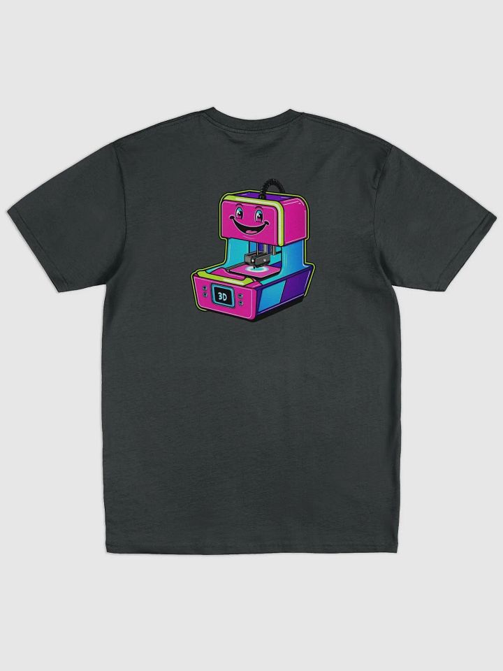 Happy 3D Printer Cartoon Face Tee product image (2)