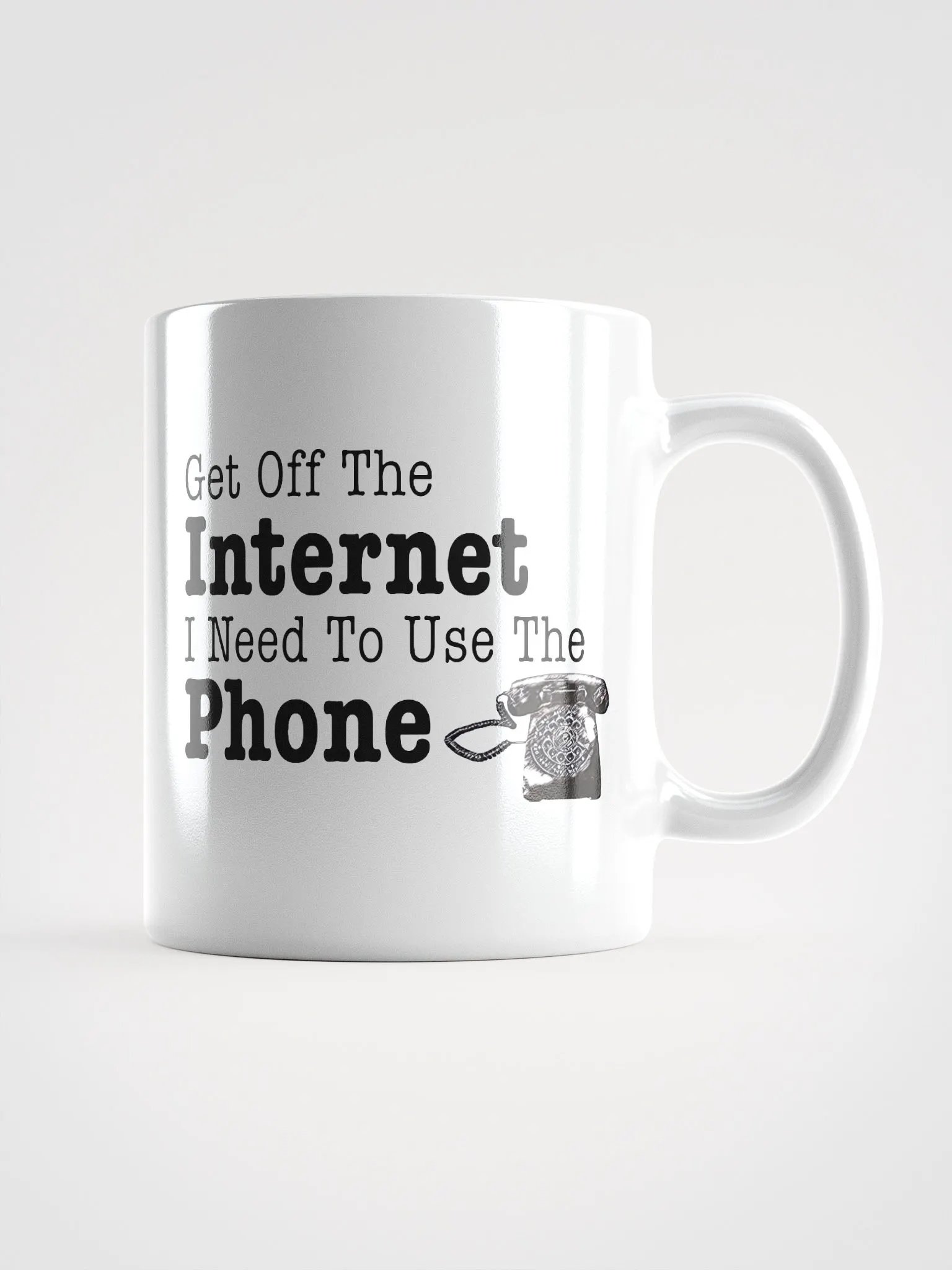 Get Off the Internet Rotary Phone Mug product image (5)