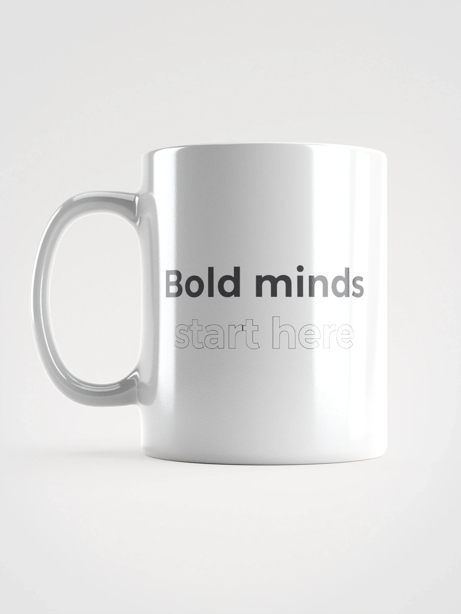 Bold Minds Start Here Mug – Inspirational Coffee Cup for Ambitious Thinkers & Creatives product image (1)