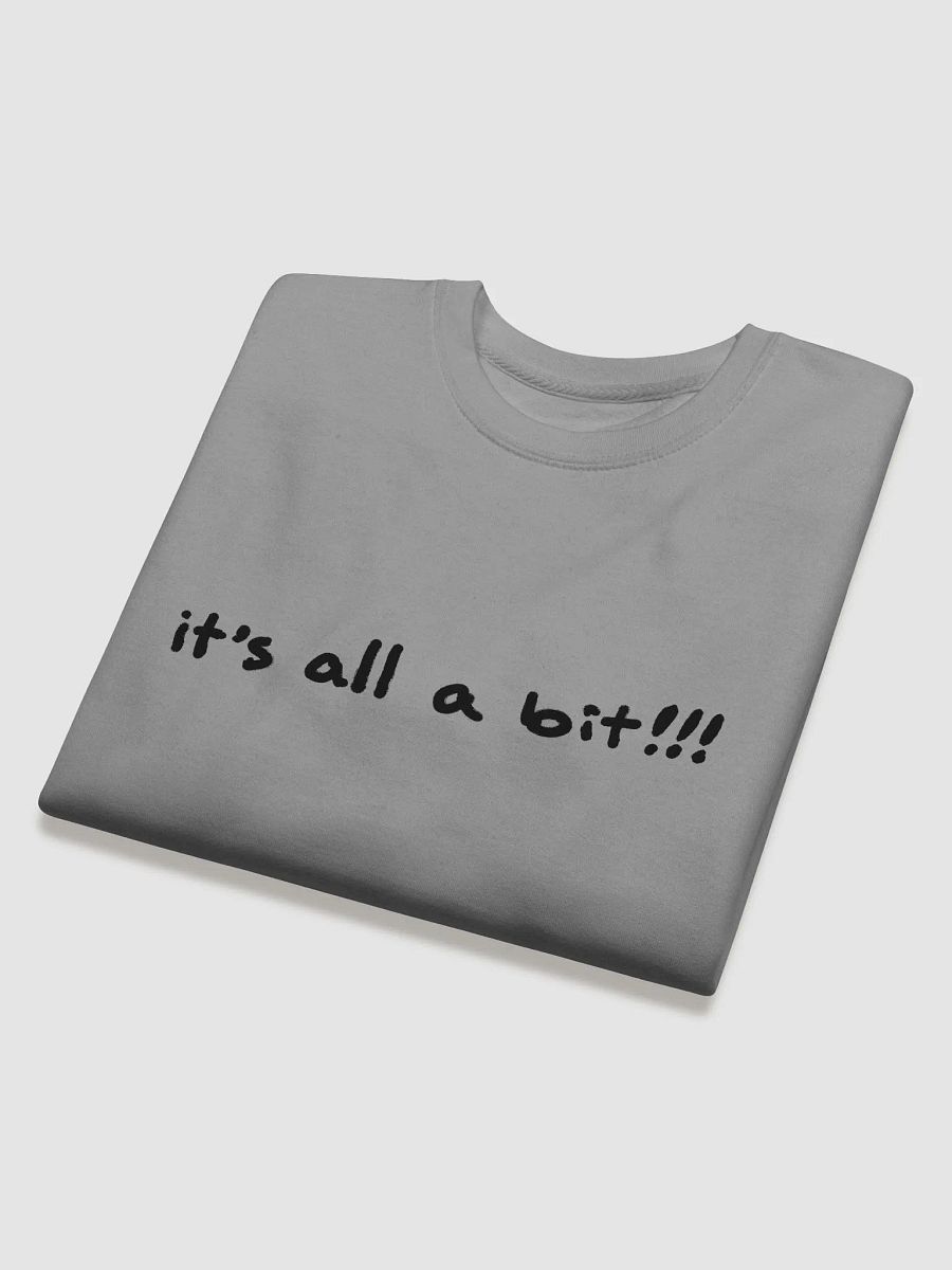 “it’s a bit!!!” (long-line design) Printed Premium Cotton Crewneck product image (18)