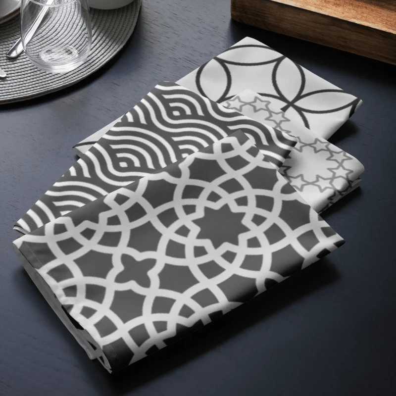 Starry Geometric Cloth Napkin Set product image (4)
