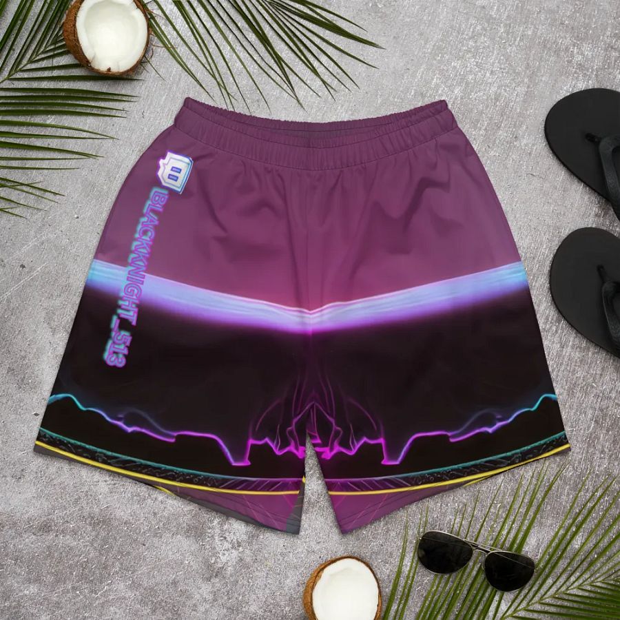 Blackknight513 All-Over Print Athletic Long Shorts product image (10)