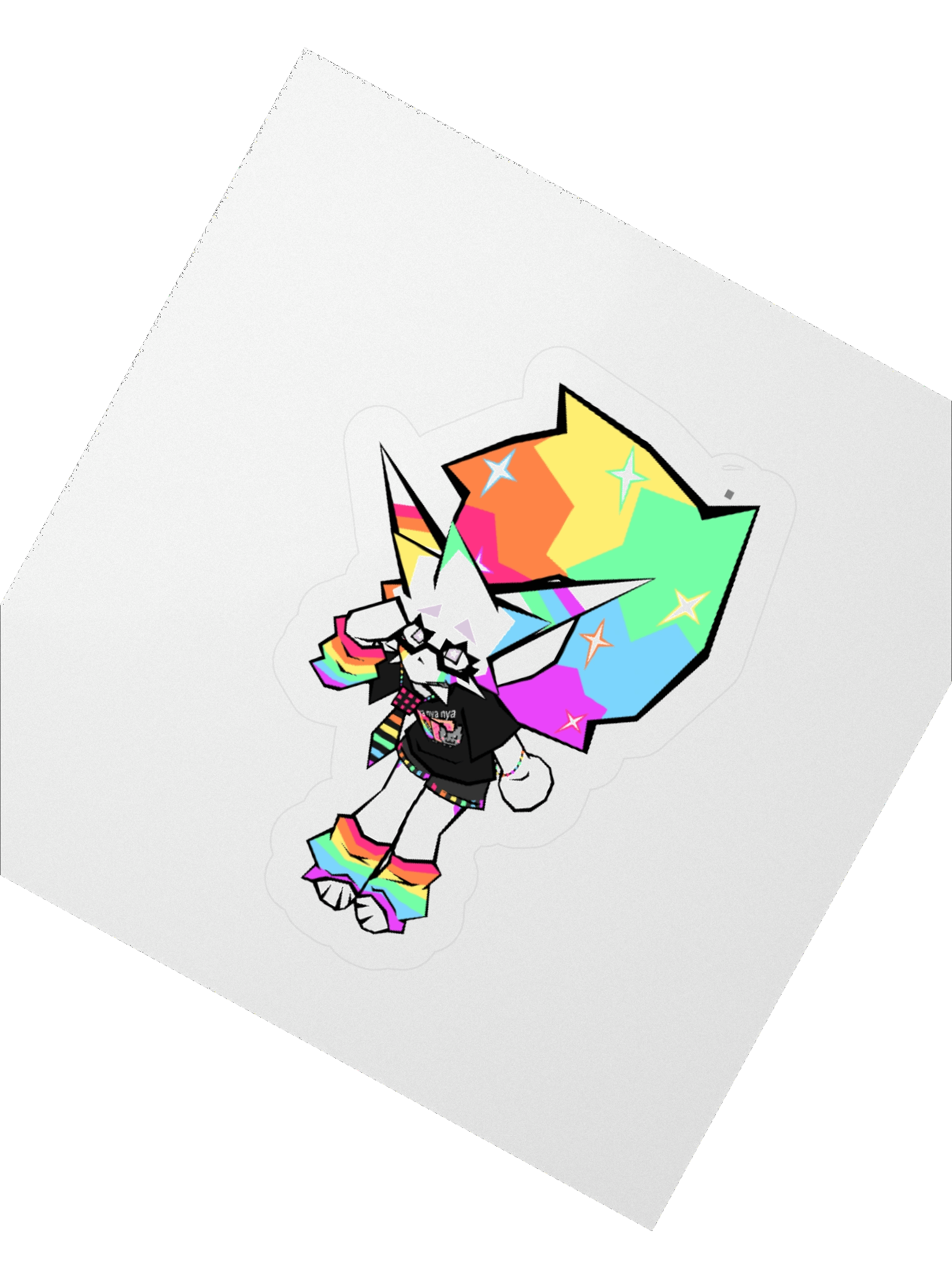 glitter leaning sticker product image (2)