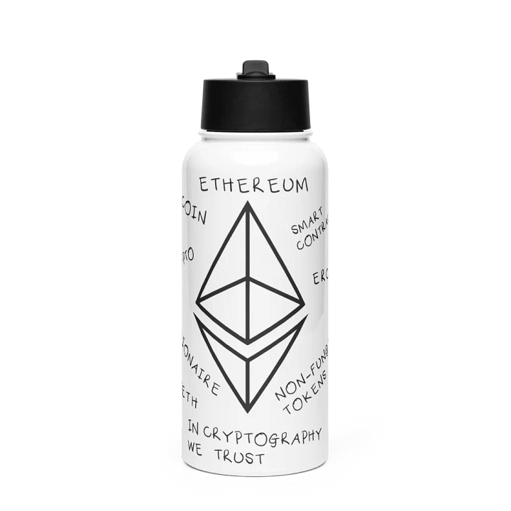 Crypto Geometric Stainless Steel Bottle product image (1)