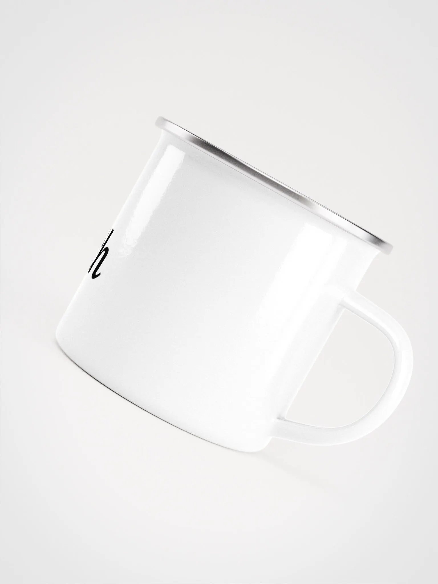 Zenith White Enamel Camping Mug with Exclusive Mountain Design - Durable and Stylish for Outdoor Adventures product image (5)