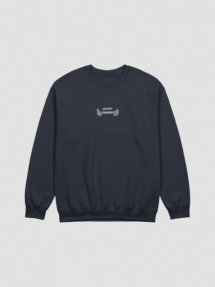 ANGELIC (navy bubble design) embroidered crewneck product image (2)