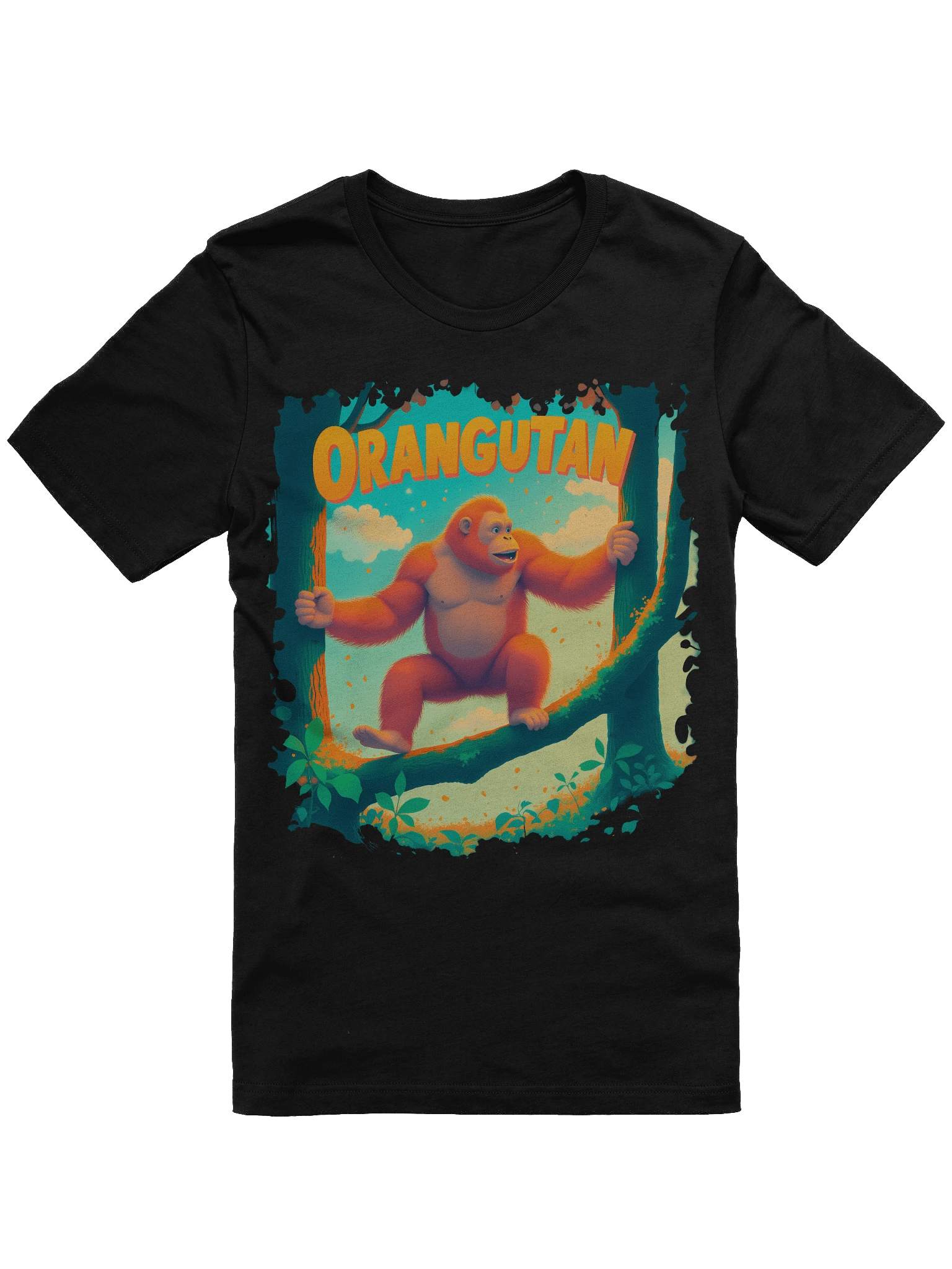 Cheerful Orangutan – Playful Jungle Supersoft T-Shirt product image (3)