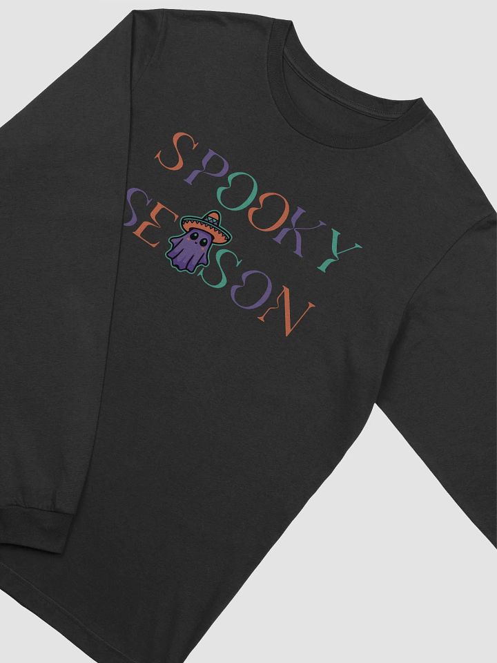 Spooky Season Sombrero Ghost Colorful Supersoft Long Sleeve Slimmer Fit Shirt product image (2)