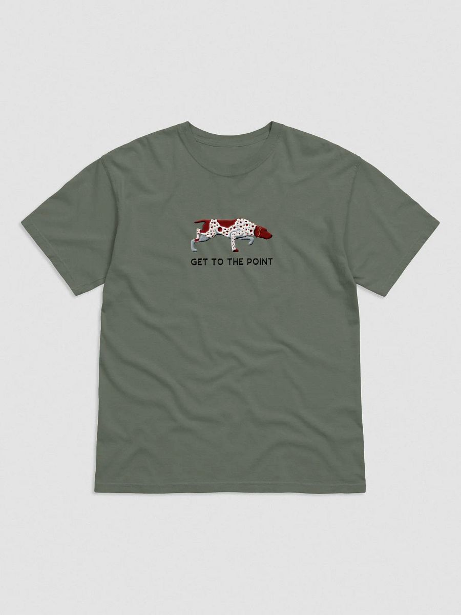 Get to the Point T-Shirt(Embroidered) of a German Shorthaired Pointer product image (4)