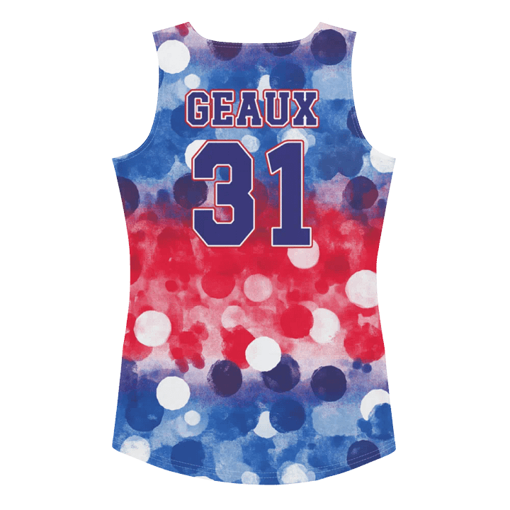RWB Bokeh Ombre All Over Print Tank Top - Geaux 31 product image (2)