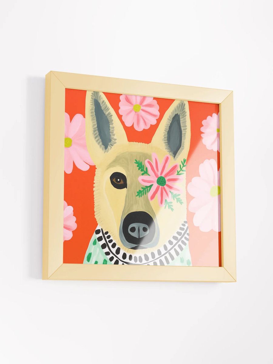 Whimsical Dog Floral Fantasy Poster product image (18)