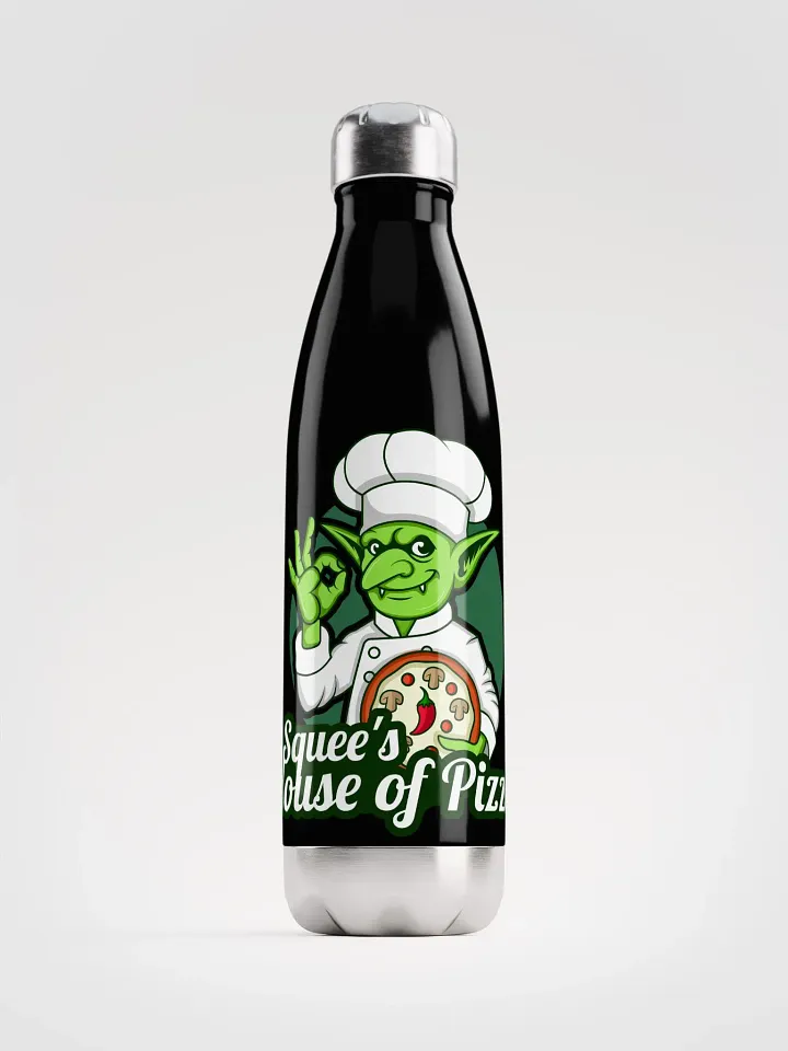 Squee’s House of Pizza Stainless Steel Water Bottle product image (1)