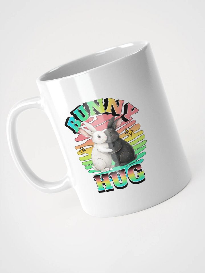 Bunny Hug Rabbit White Glossy Mug product image (2)