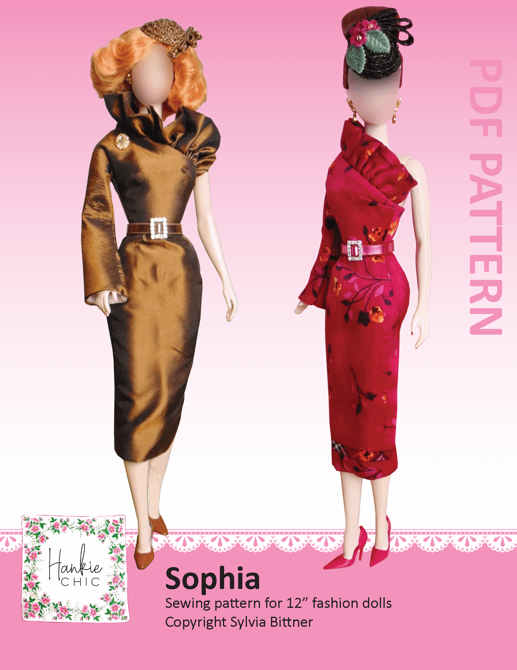 Sophia sewing pattern for 12