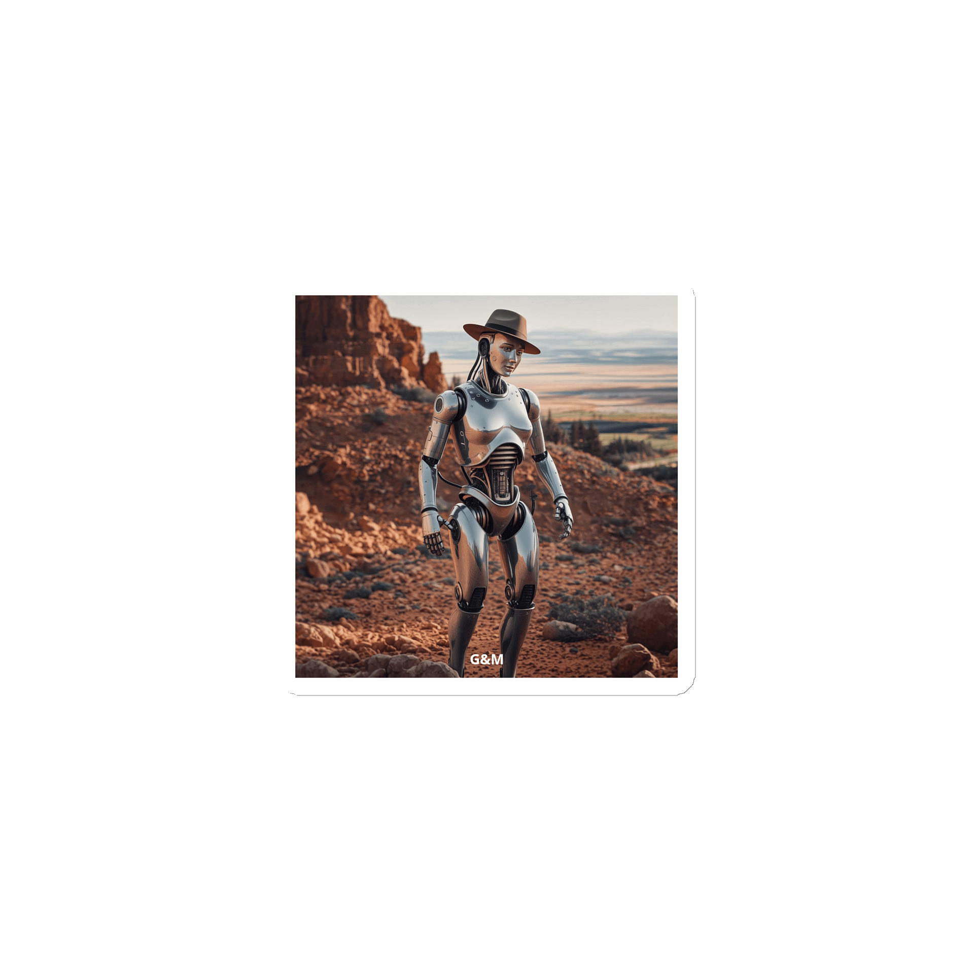 #1 - The Cyberpioneer Fridge Magnet product image (1)