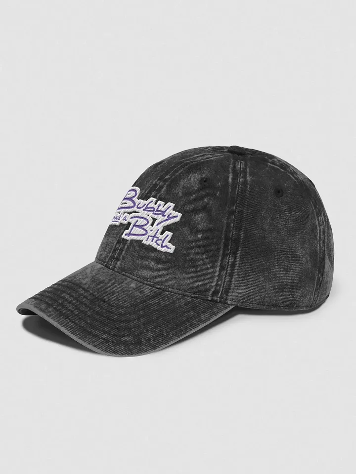 Bubbly and a B*tch embroidered vintage wash dad hat (purple bubble design) product image (4)