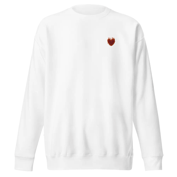 SnugglesCat Flaming Heart Logo | Embroidered Sweatshirt product image (1)