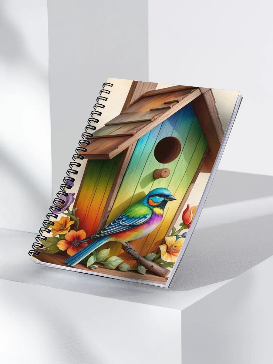 Whimsical Birdhouse Bliss Spiral Notebook product image (3)