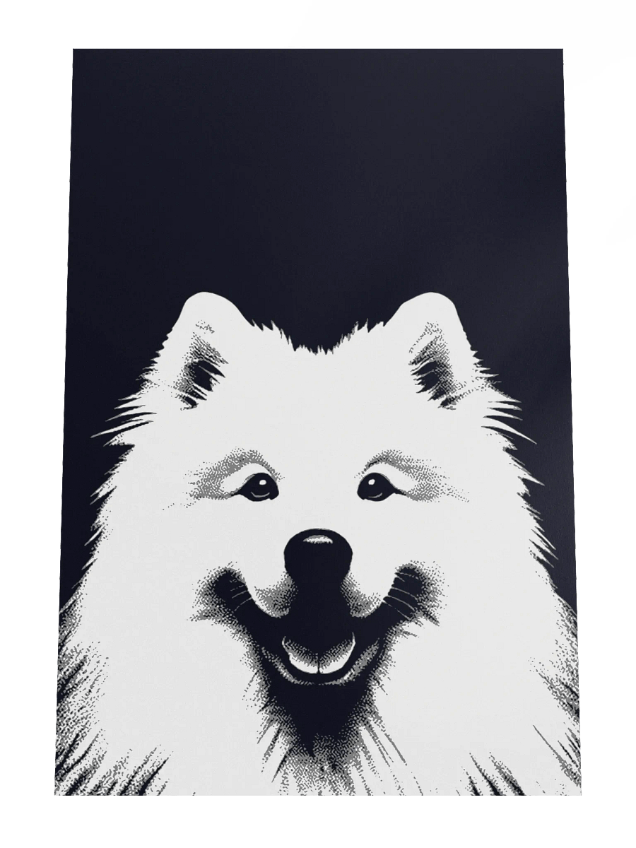 Samoyed Black & White Pop Art Aesthetic Style Print product image (4)