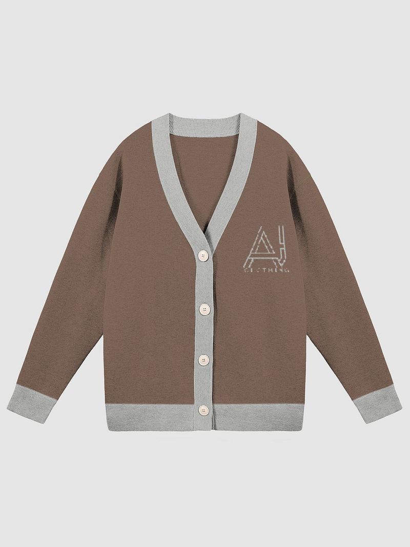 AJ Ladies Cardigan Coffee Grey