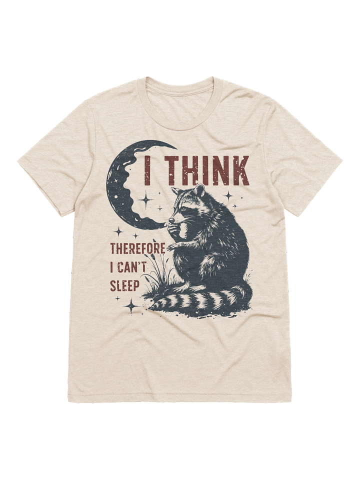 The Existential Crisis Raccoon Triblend T-shirt product image (2)