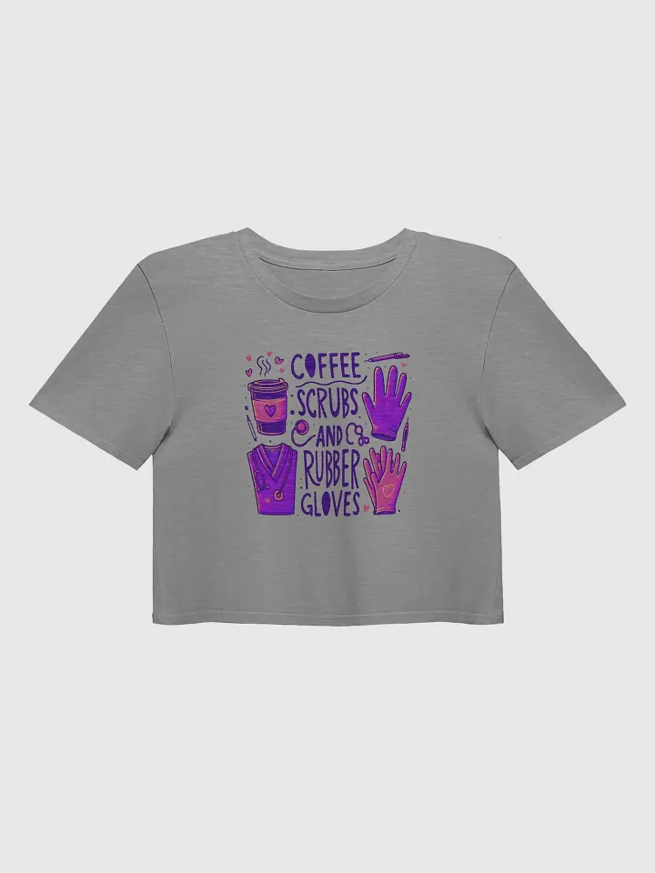 Coffee, Scrubs, and Rubber Gloves Crop Top product image (4)