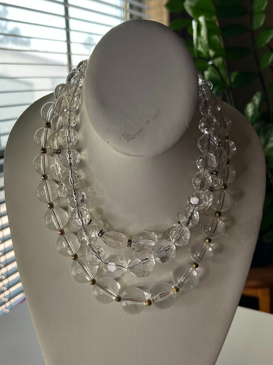 Clear Lucite Necklace Lot product image (9)