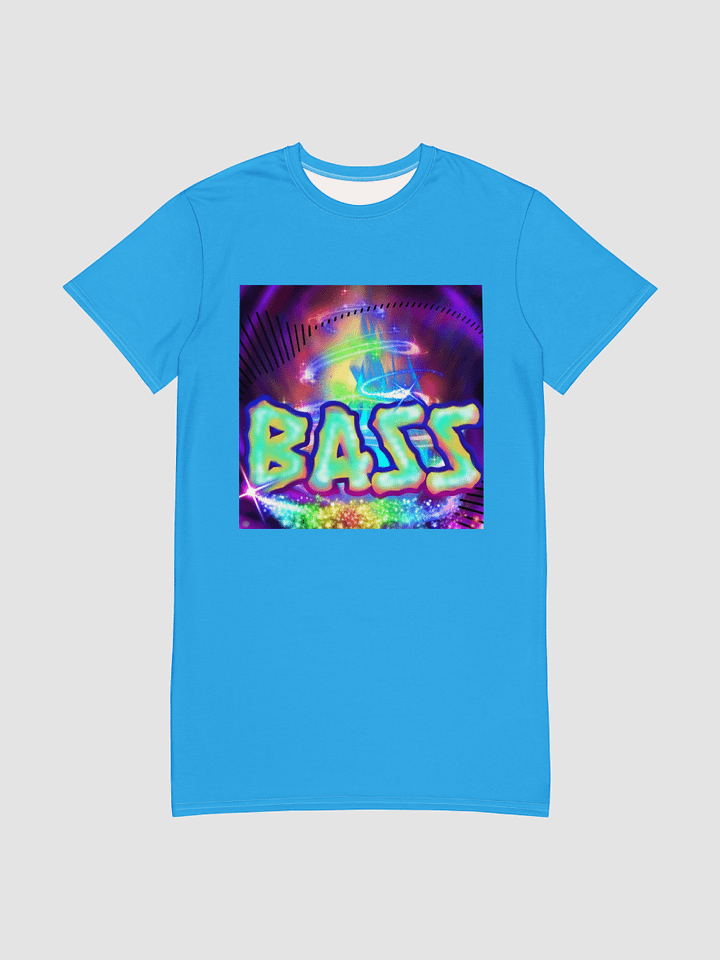 Hyper Bass Long T-Shirt Dress [Blue] product image (1)
