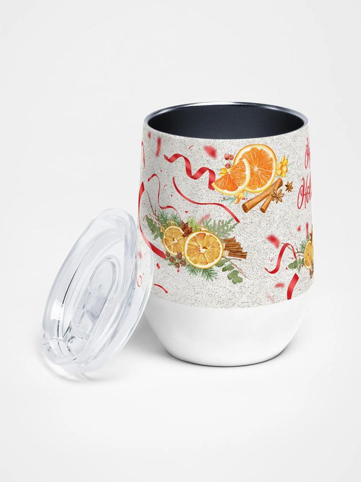 Festive Holiday Wine Tumbler gift for moms dads friends colleagues product image (2)
