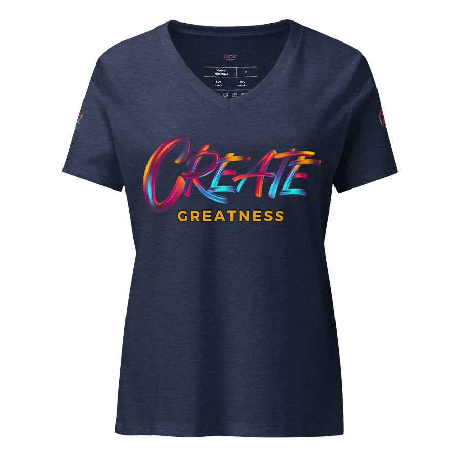 Expressive Create Greatness Women's V-Neck Tee product image (15)