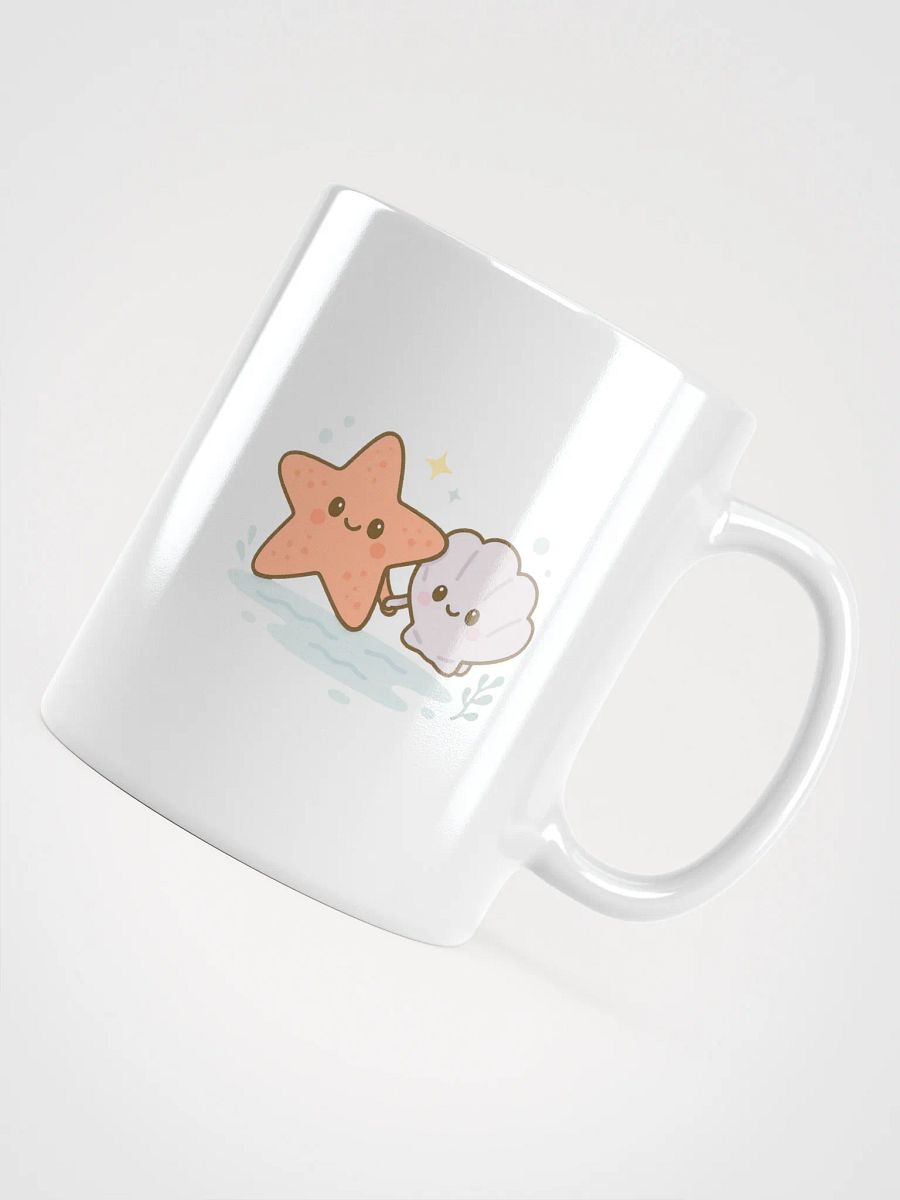 Starfish & Seashell White Glossy Mug product image (11)