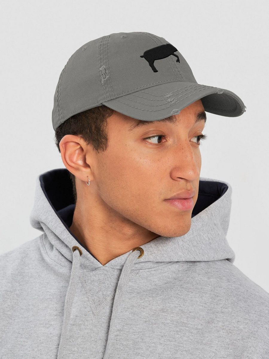 Leaping Pig Logo DARK (Otto Distressed Dad Hat) product image (15)