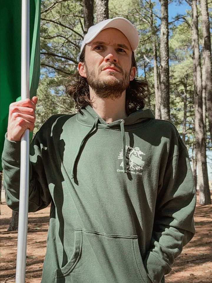 Camp Green Flag Premium Unisex Hoodie product image (2)
