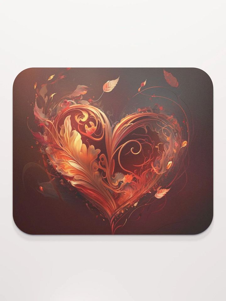 Flaming Heart - Classic Mouse Pad product image (1)