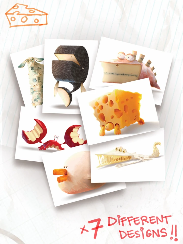 Cheese Creatures - POSTCARDS product image (8)
