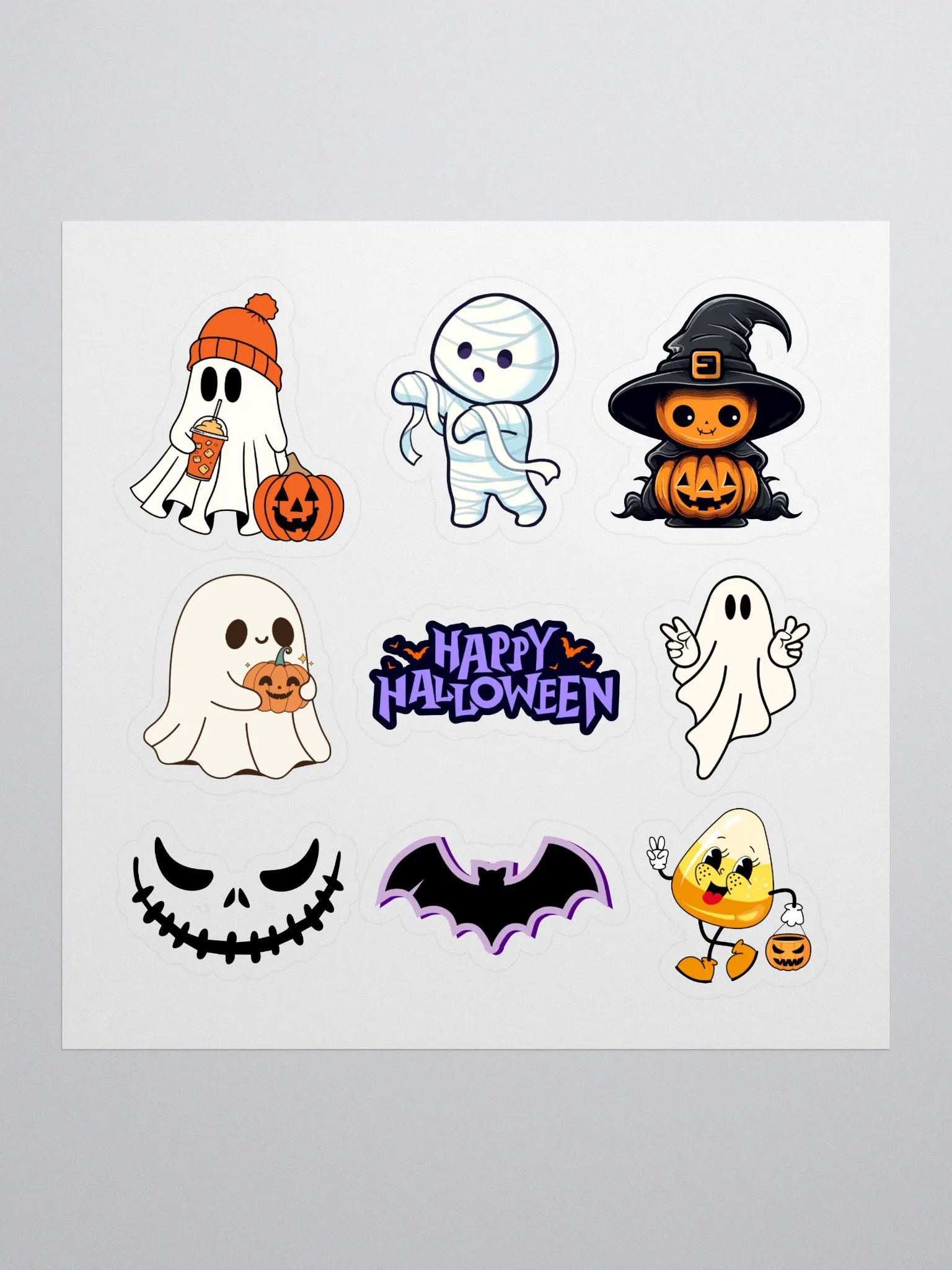 Spooktacular Halloween Kiss Cut Stickers Set product image (1)
