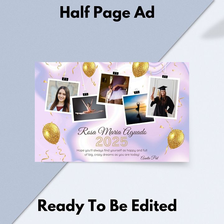 Pomp and Circumstance Half Page Program Ad product image (2)