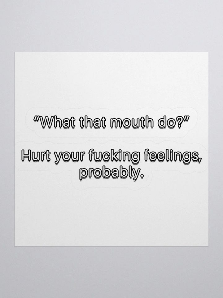 Mouth Do Sticker product image (3)