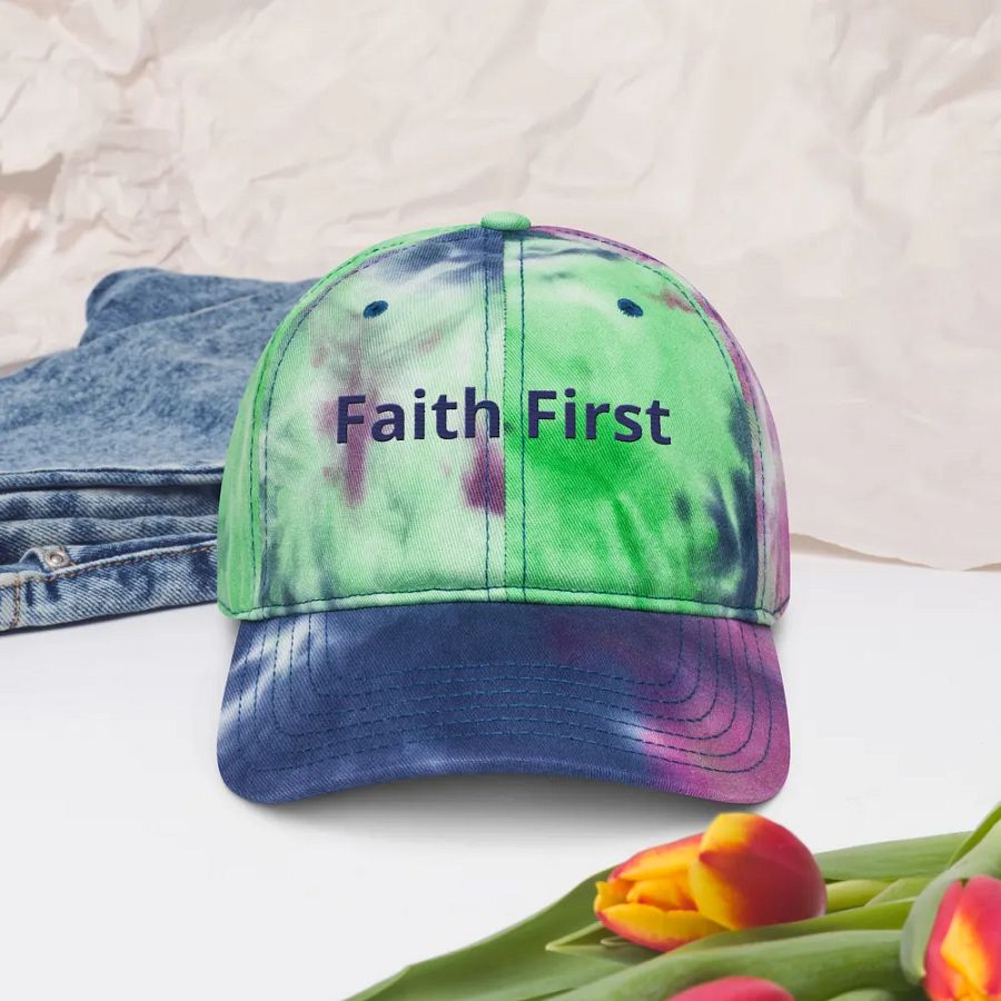 Faith first tye dye hat product image (3)