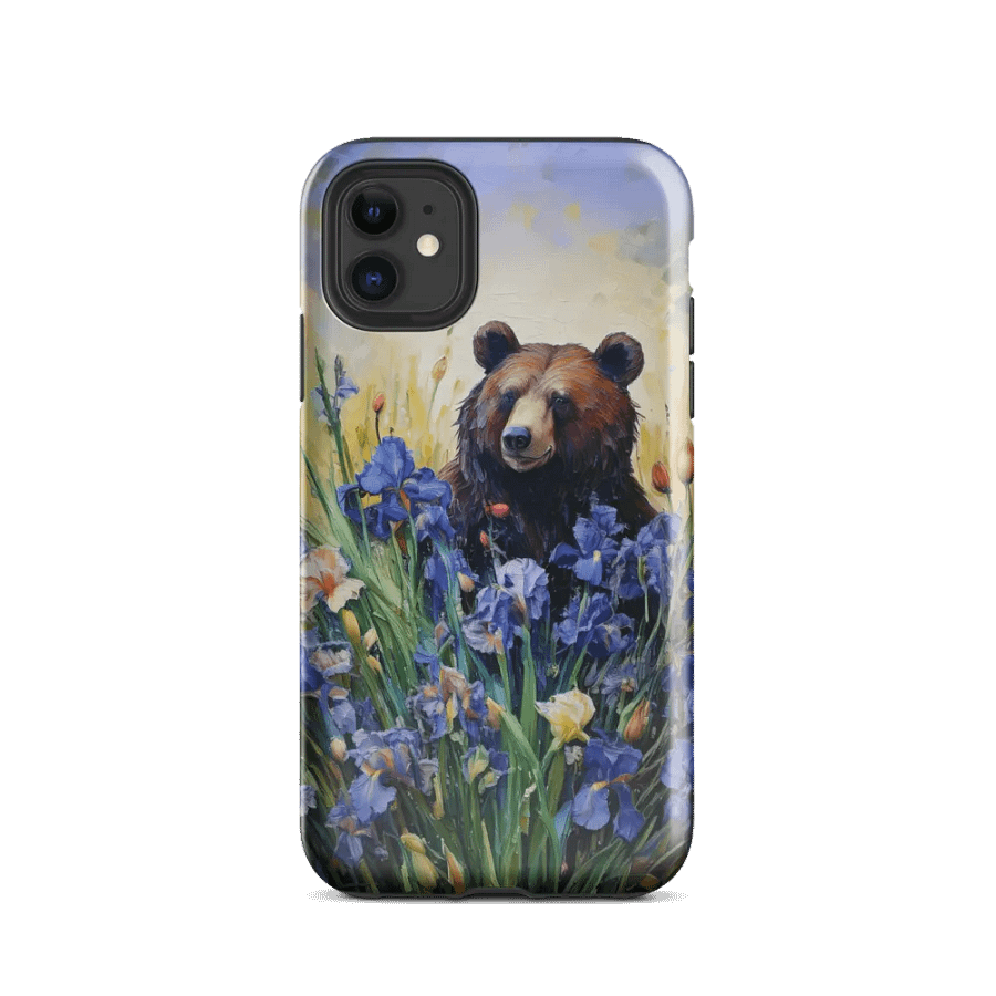 Bear with Irises Tough Case for iPhone product image (24)